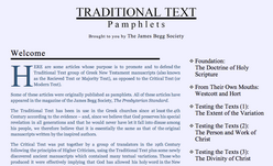 Traditional Text Pamphlets